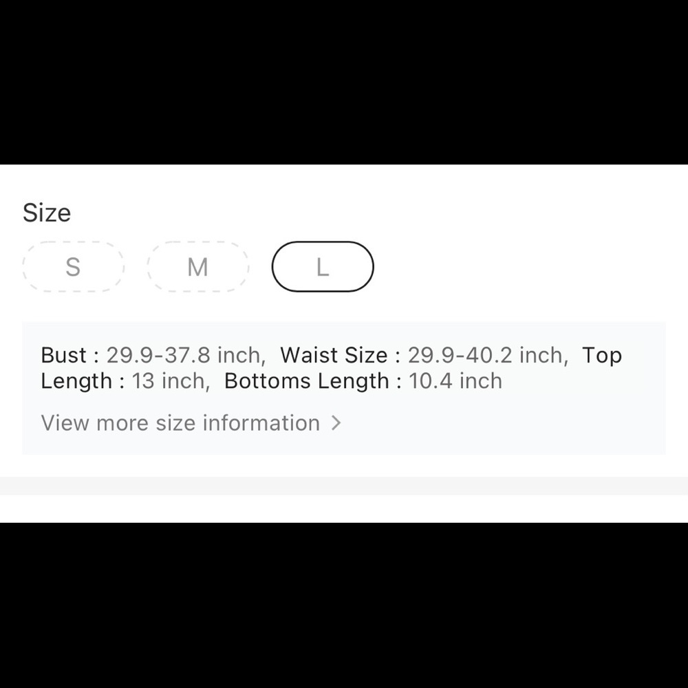NWT Shein: Large Sexy Black Love Bikini Set - Picture 5 of 7